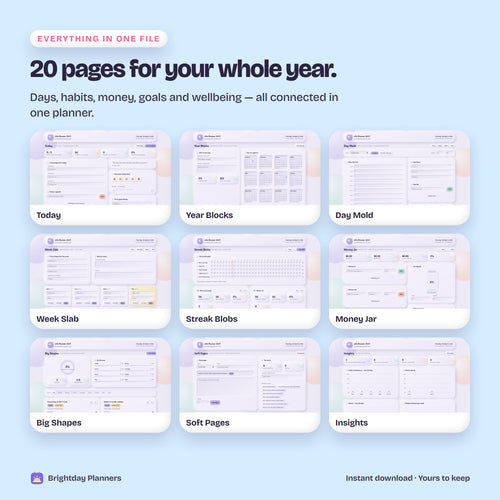 2027 Life Planner — 20 pages for your whole year