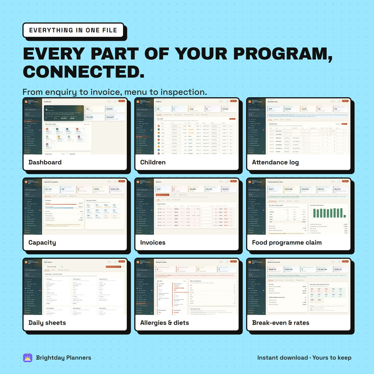 Daycare Provider Hub — Every part of your program, connected