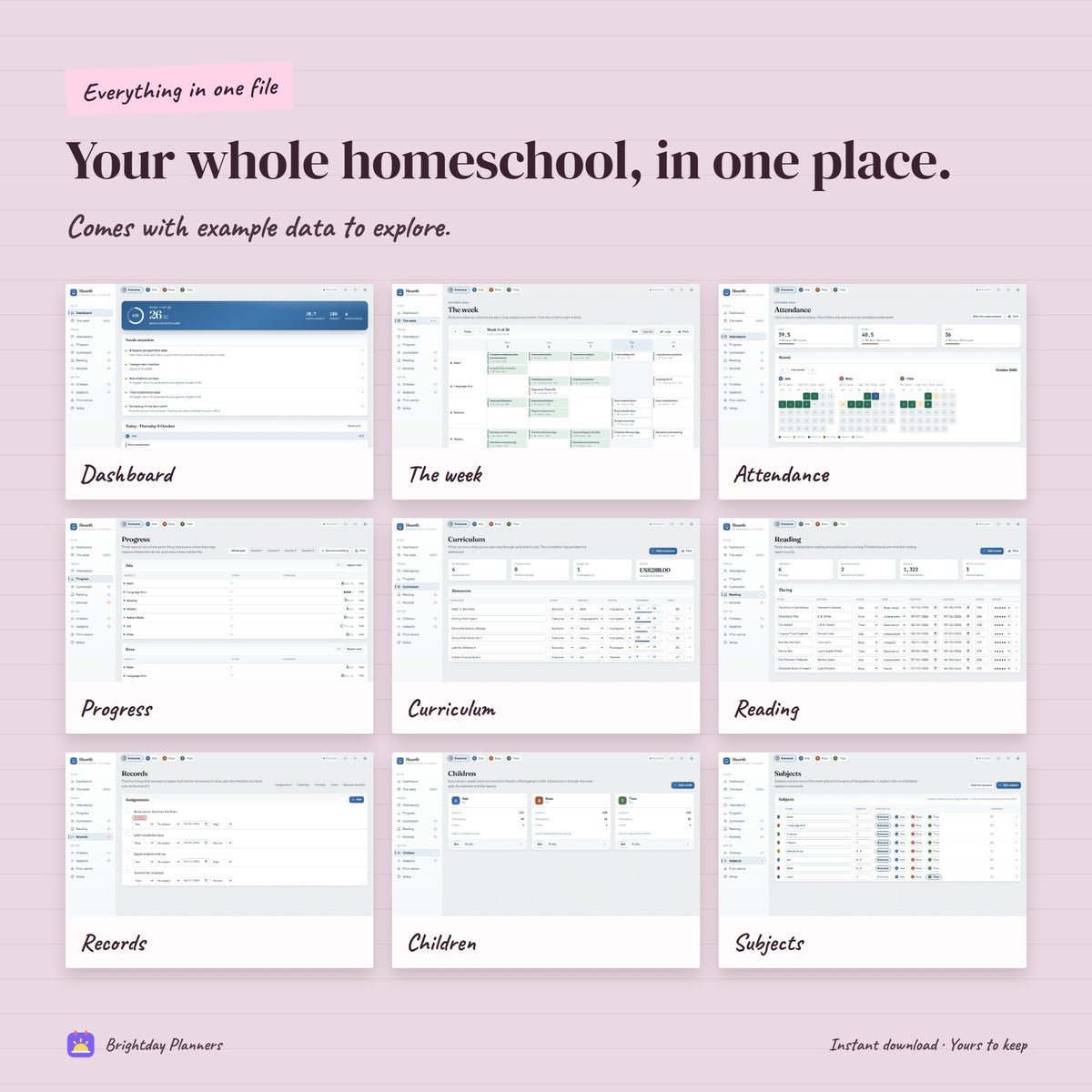Homeschool Planner App — Your whole homeschool, in one place