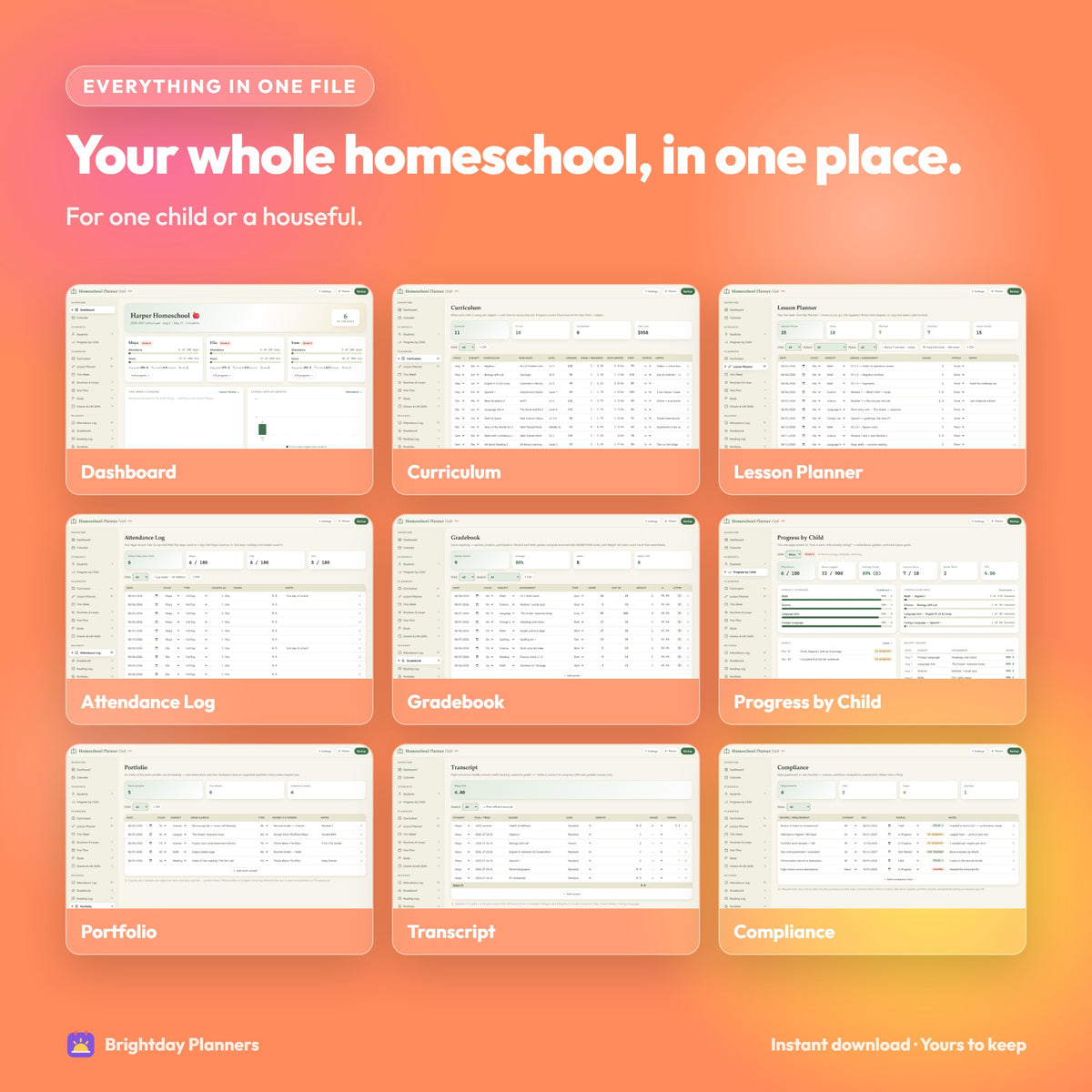 Homeschool Planner App — Your whole homeschool, in one place