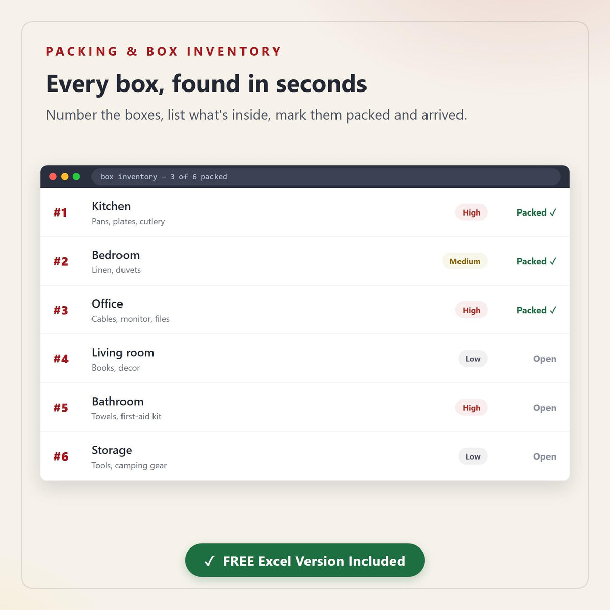 Spain Relocation Planner, Moving Checklist, Budget, Packing Tracker (Digital Download)