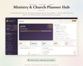 Church Planner App, Ministry Management, Volunteer Schedule, Sermon Planner (Digital Download)