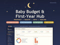 Baby Budget & First-Year Hub App, Interactive Registry, Cost Tracker (Digital Download)