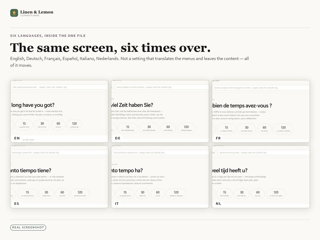 Cleaning Planner App, 18 Rooms, 139 Jobs, Offline HTML File (Digital Download)