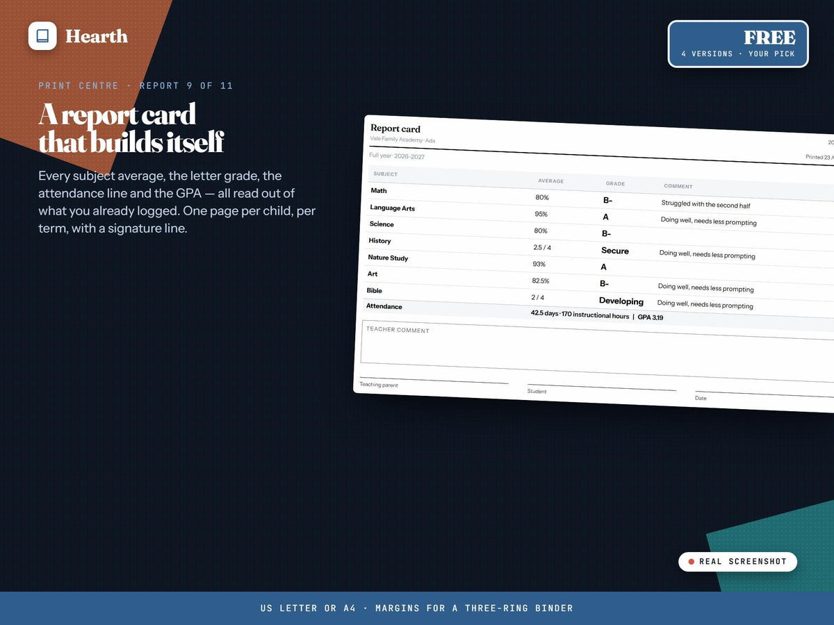 Homeschool Planner App, Browser-Based, 6 Languages, 4 Bonus Versions (Digital Download)