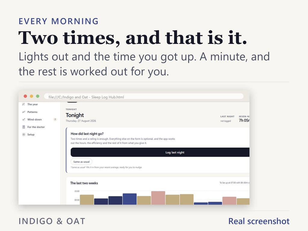 Sleep Log App, Insomnia Tracker, Sleep Planner (Digital Download)