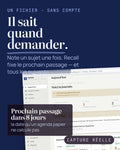 Recall Study Planner – HTML File, Offline, 6 Languages (Bonus Included)