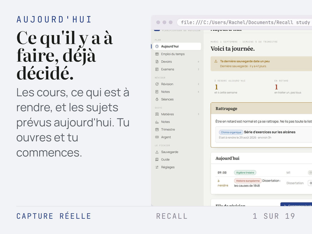 Recall Study Planner – HTML File, Offline, 6 Languages (Bonus Included)