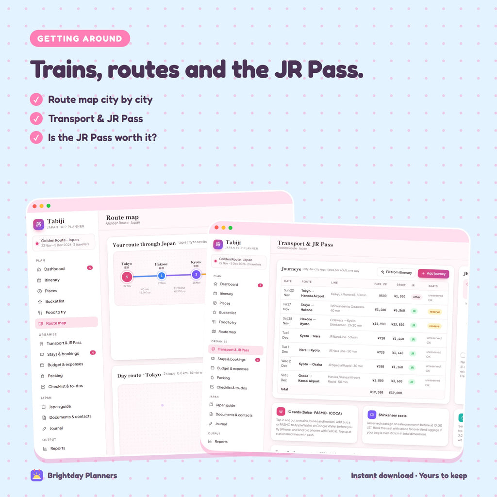 Japan Travel Planner — Trains, routes and the JR Pass