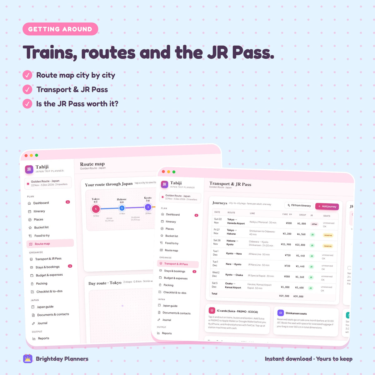 Japan Travel Planner — Trains, routes and the JR Pass