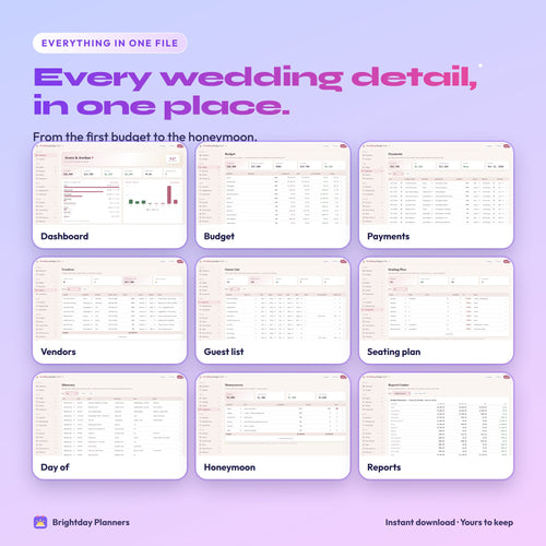 All-in-One Wedding Budget Planner App — Every wedding detail, in one place